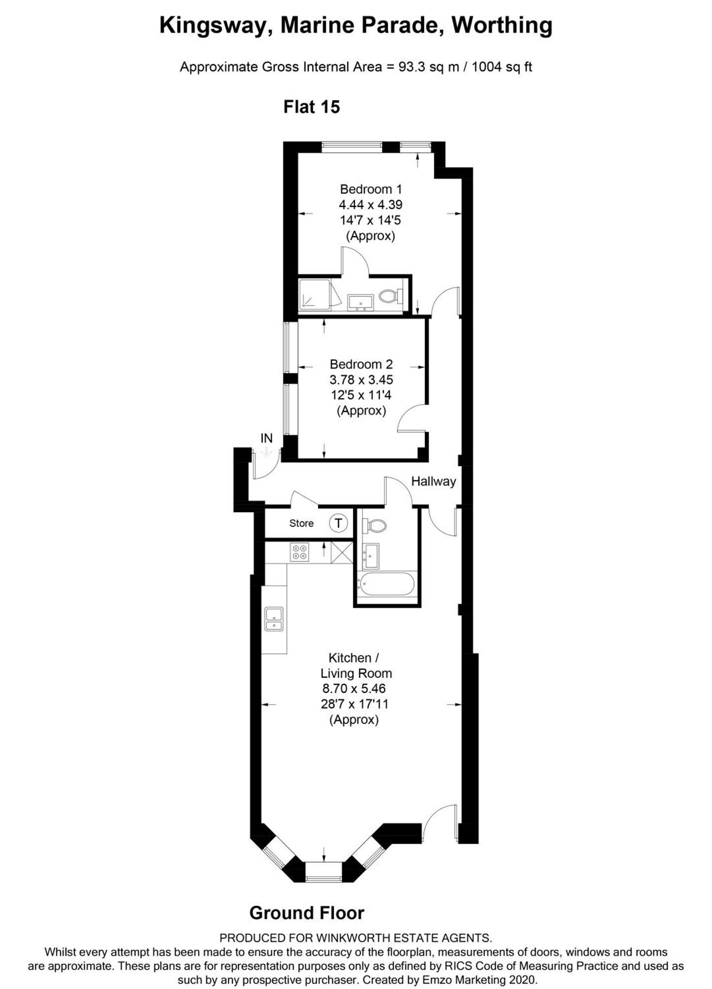 Stunning 2 Bed Apartment Sea Views And Parking Worthing Eksteriør billede